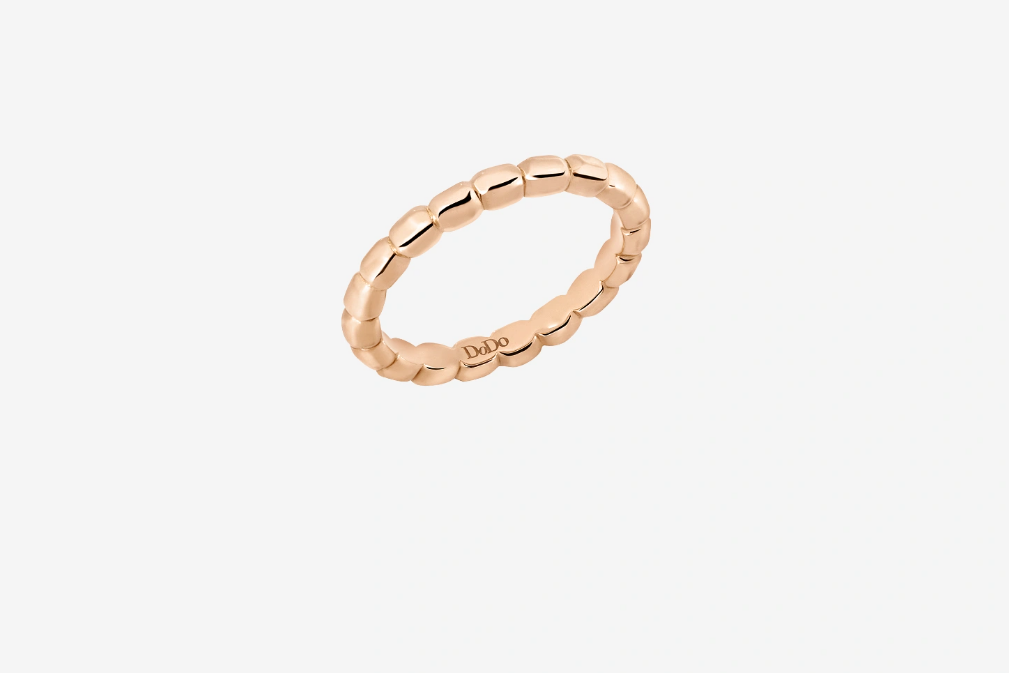 DODO ANELLO GRANELLI ORO ROSA