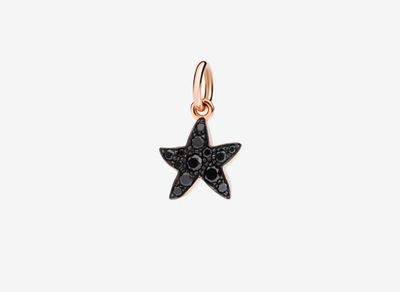 DODO CHARM STELLINA PREZIOSO ORO ROSA E DIAMANTI BLACK