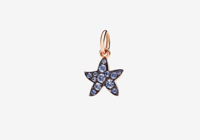 DODO CHARM STELLINA PREZIOSO ORO ROSA E ZAFFIRI DODO CHARM STELLINA PREZIOSO ORO ROSA E ZAFFIRI