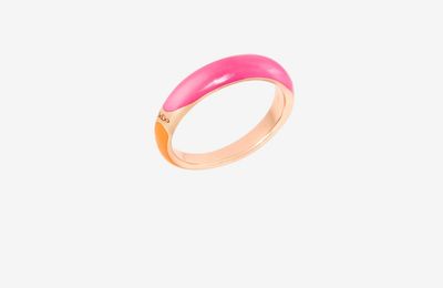 DODO ANELLO RONDELLE ORO ROSA E SMALTO ARANCIO E ROSA DODO ANELLO RONDELLE ORO ROSA E SMALTO ARANCIO E ROSA