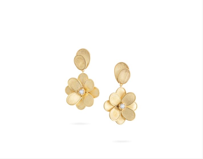 MARCO BICEGO - ORECCHINI LUNARIA ORO GIALLO E DIMANTE