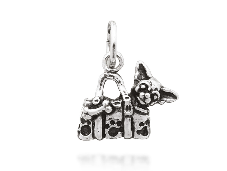GIOVANNI RASPINI CHARM CANE IN BORSA GIOVANNI RASPINI CHARM CANE IN BORSA