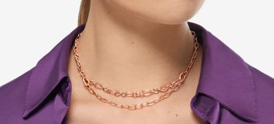 DODO COLLANA ESSENTIALS ARGENTO DORATO ORO ROSA