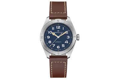 HAMILTON - KHAKI FIELD EXPEDITION AUTOV BLU 41mm CINTURINO IN PELLE