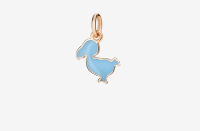DODO CIONDOLO DODO JUNIOR ORO ROSA E SMALTO AZZURRO DODO CIONDOLO DODO JUNIOR ORO ROSA E SMALTO AZZURRO
