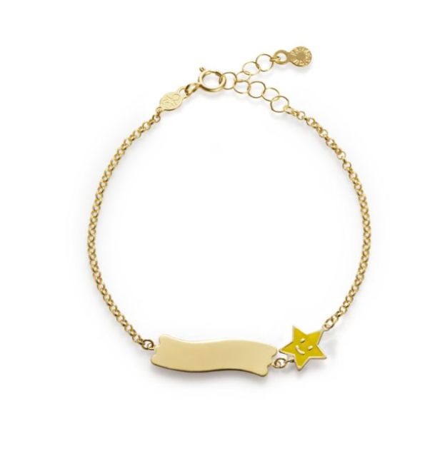 LE BEBE' - BRACCIALE FORTUNA CON STELLA IN ORO GIALLO