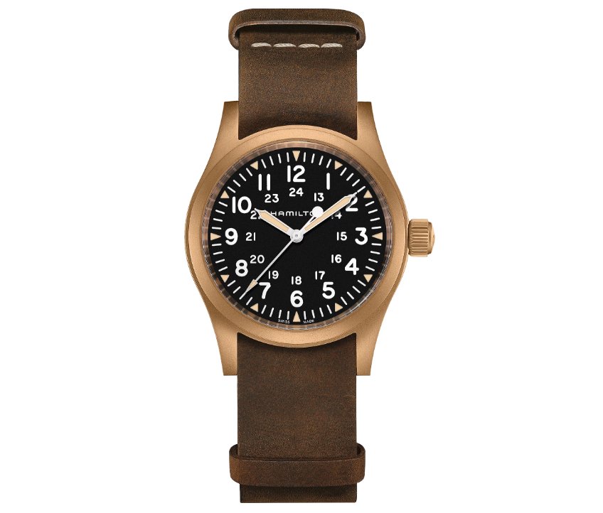 HAMILTON - KHAKI FIELD MECHANICAL NERO 38MM CINTURINO IN PELLE HAMILTON - KHAKI FIELD MECHANICAL NERO 38MM CINTURINO IN PELLE