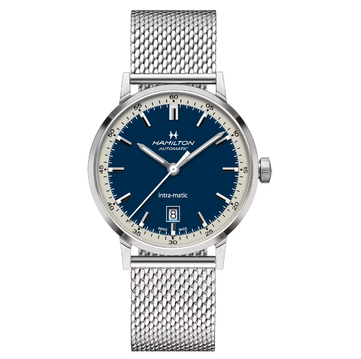 HAMILTON - AMERICAN CLASSIC INTRA-MATIC AUTO BLU HAMILTON - AMERICAN CLASSIC INTRA-MATIC AUTO BLU