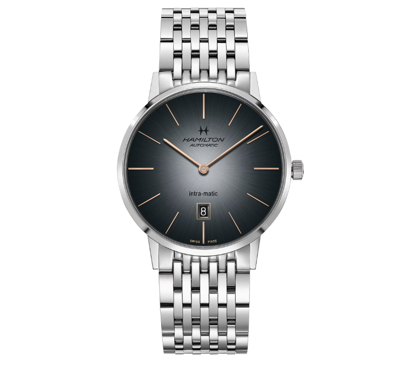 HAMILTON - AMERICAN CLASSIC INTRA-MATIC AUTO GRIGIO HAMILTON - AMERICAN CLASSIC INTRA-MATIC AUTO GRIGIO
