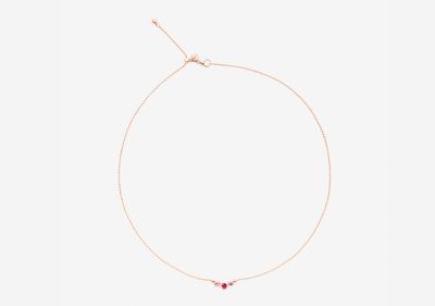 DODO COLLANA BOLLICINE ORO ROSA CON UN ZAFFIRO UN RUBINO UN AMETISTA DODO COLLANA BOLLICINE ORO ROSA CON UN ZAFFIRO UN RUBINO UN AMETISTA