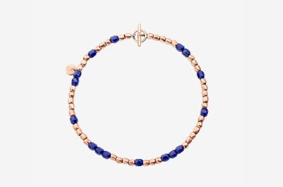 DODO BRACCIALE MINI GRANELLI ORO ROSA E CERAMICA BLU DODO BRACCIALE MINI GRANELLI ORO ROSA E CERAMICA BLU