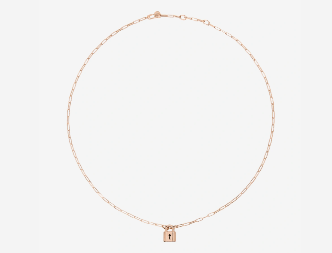 DODO - Collana Lucchetto argento dorato oro rosa 18K DODO - Collana Lucchetto argento dorato oro rosa 18K
