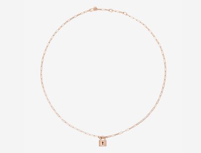 DODO - Collana Lucchetto argento dorato oro rosa 18K DODO - Collana Lucchetto argento dorato oro rosa 18K