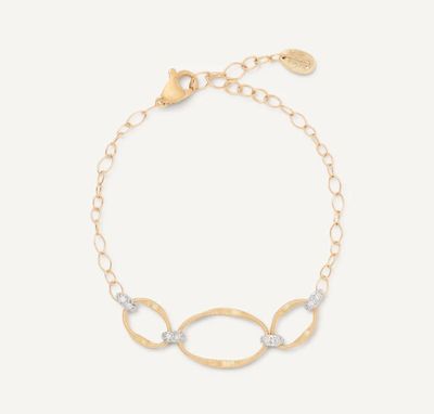 MARCO BICEGO BRACCIALE MARRAKECH ONDE 3 OVALI ORO GIALLO E DIAMANTE MARCO BICEGO BRACCIALE MARRAKECH ONDE 3 OVALI ORO GIALLO E DIAMANTE
