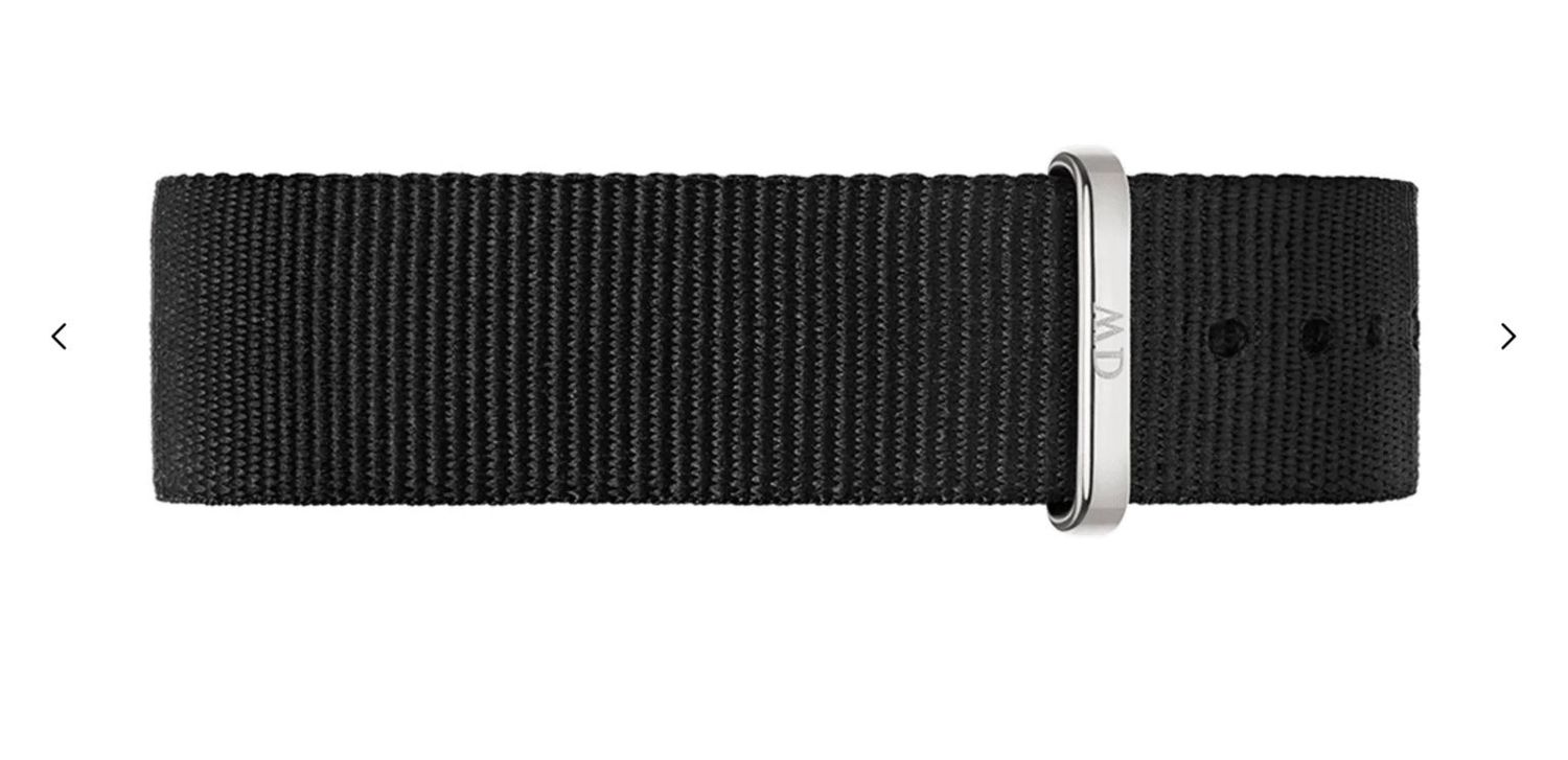DANIEL WELLINGTON CINTURINO NATO NERO - ACCIAIO DANIEL WELLINGTON CINTURINO NATO NERO - ACCIAIO