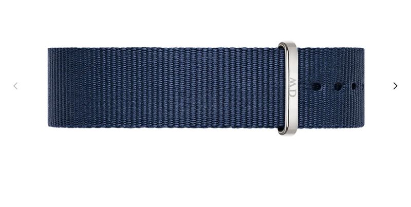 DANIEL WELLINGTON CINTURINO NATO BLU NOTTE - ARGENTO DANIEL WELLINGTON CINTURINO NATO BLU NOTTE - ARGENTO