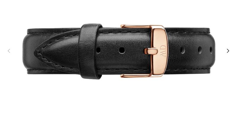 DANIEL WELLINGTON CINTURINO CLASSIC SHEFFIELD NERO - ORO ROSA DANIEL WELLINGTON CINTURINO CLASSIC SHEFFIELD NERO - ORO ROSA