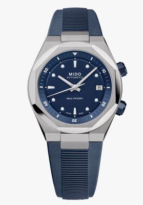 MIDO MULTIFORT 8 TWO CROWNS BLU 40MM CINTURINO IN GOMMA