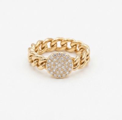 CRIVELLI ANELLO GROUMETTE ORO ROSA E DIAMANTI