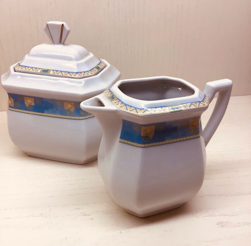 SERVIZIO ZUCCHERIERA E LATTIERA IN LIMOGES