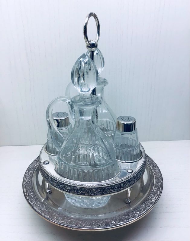 MÉNAGE TAVOLA OLIERA SILVER PLATED OGGETTO D’ EPOCA