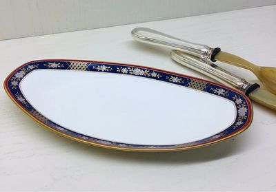 VASSOIETTO SERVIZIO TAVOLA IN PORCELLANA BONE CHINA DECORO ORO ZECCHINO