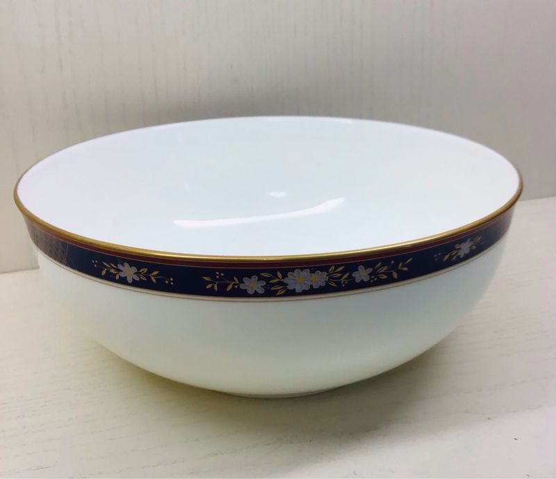 INSALATIERA CIOTOLA IN PORCELLANA BONE CHINA DECORO ORO ZECCHINO