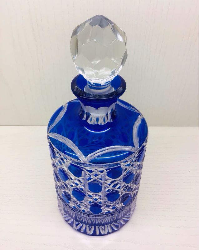 BOTTIGLIA CRISTALLO BOEMIA CON TAPPO