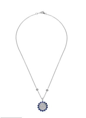 COLLANA GIROCOLLO LEO PIZZO  DIAMANTI E ZAFFIRI