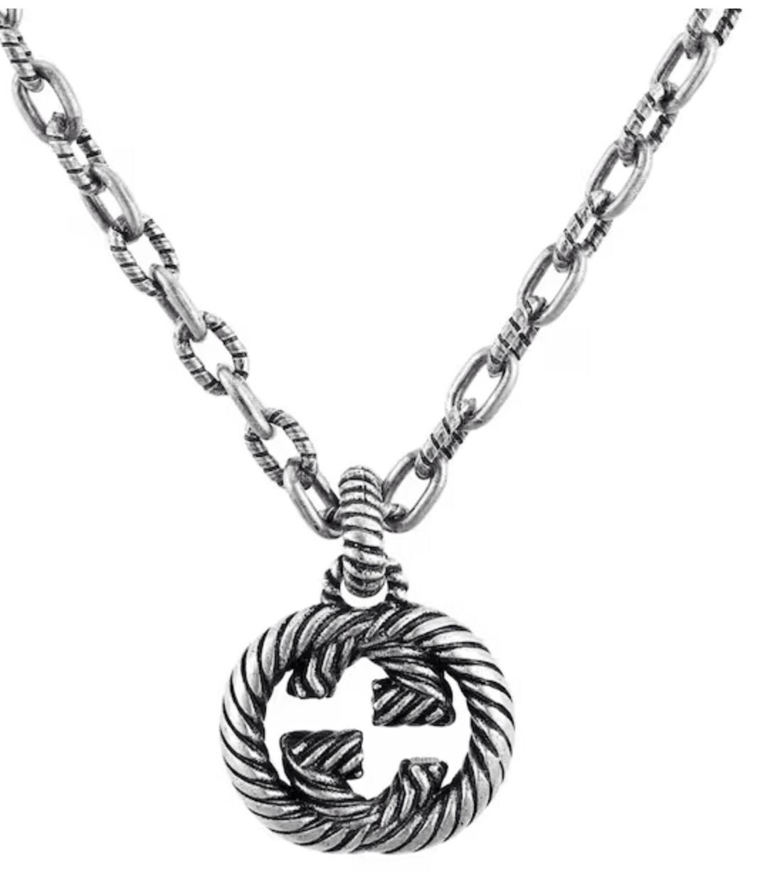 GUCCI COLLANA INTERLOCKING ARGENTO GUCCI COLLANA INTERLOCKING ARGENTO