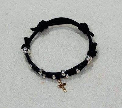 BRACCIALE DODO CORDINO RONDELLE BOLD CROCE
