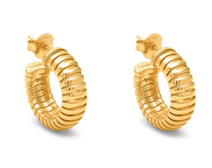 Giovanni Raspini Orecchini Tubogas dorati
