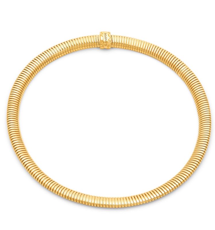 Giovanni Raspini collana Tubogas dorata cm 45