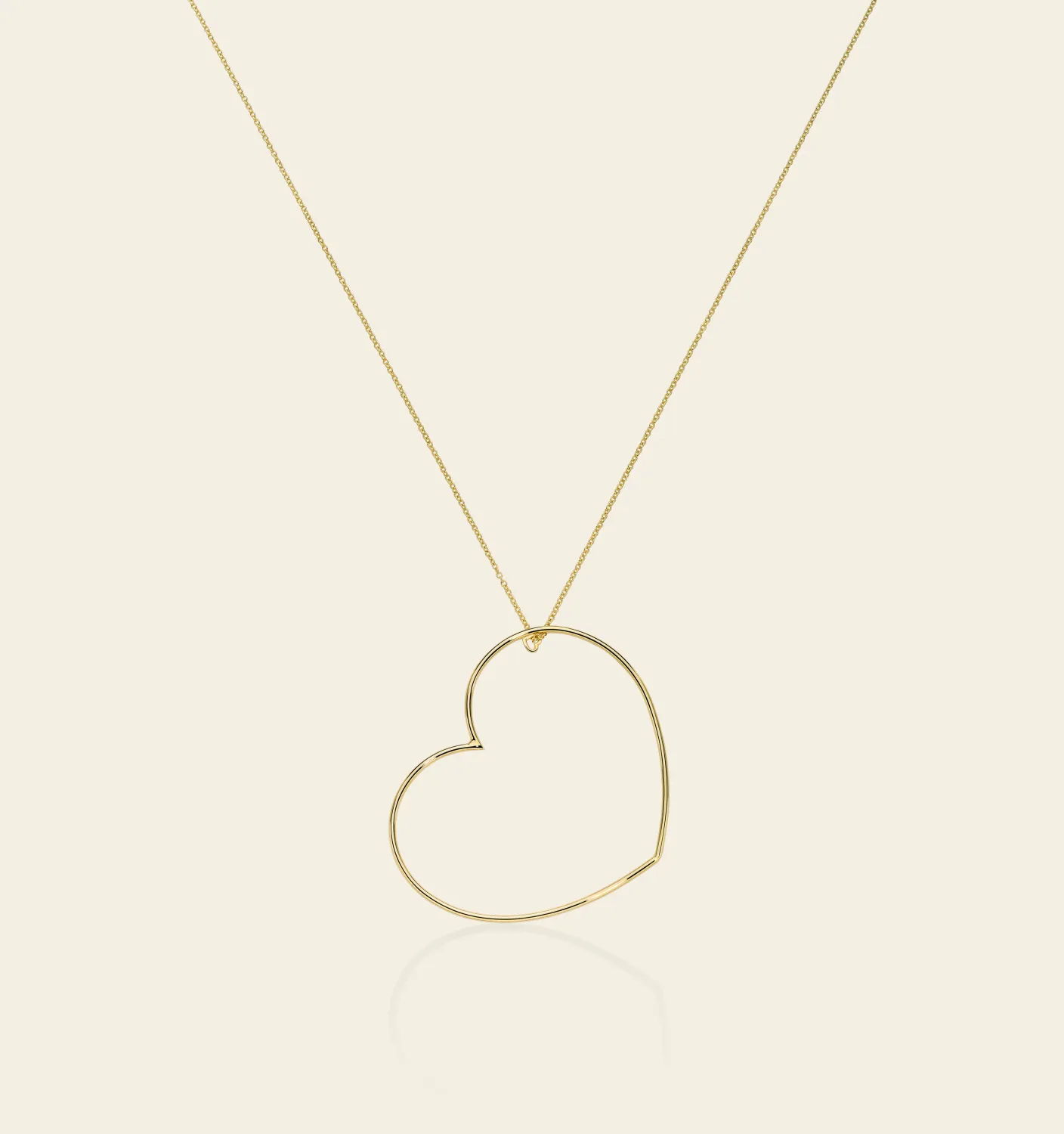 Marco Gerbella - Collana con cuore pendente in canna vuota