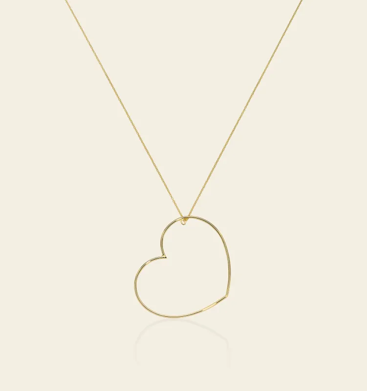 Marco Gerbella - Collana con cuore pendente in canna vuota