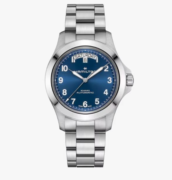 HAMILTON - KHAKI FIELD KING DAY-DATE 40 MM BLU HAMILTON - KHAKI FIELD KING DAY-DATE 40 MM BLU