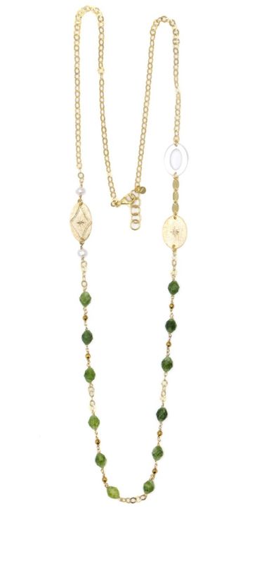 COLLANA ARGENTO GIADA SACRAMORE FIRENZE