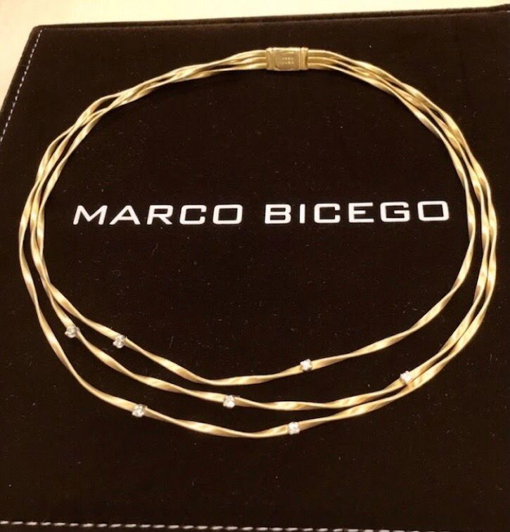 COLLANA MARCO BICEGO MARRAKECH ORO GIALLO E DIAMANTI COLLANA MARCO BICEGO MARRAKECH ORO GIALLO E DIAMANTI
