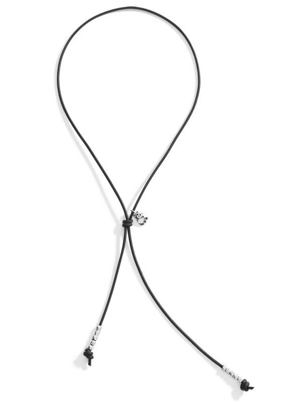 DODO COLLANA CORDINO CHARM PANDA E GRANELLI DODO COLLANA CORDINO CHARM PANDA E GRANELLI