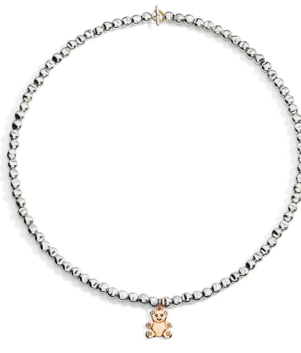 DODO COLLANA MINI PEPITA CON CHARM ORSETTO DODO COLLANA MINI PEPITA CON CHARM ORSETTO