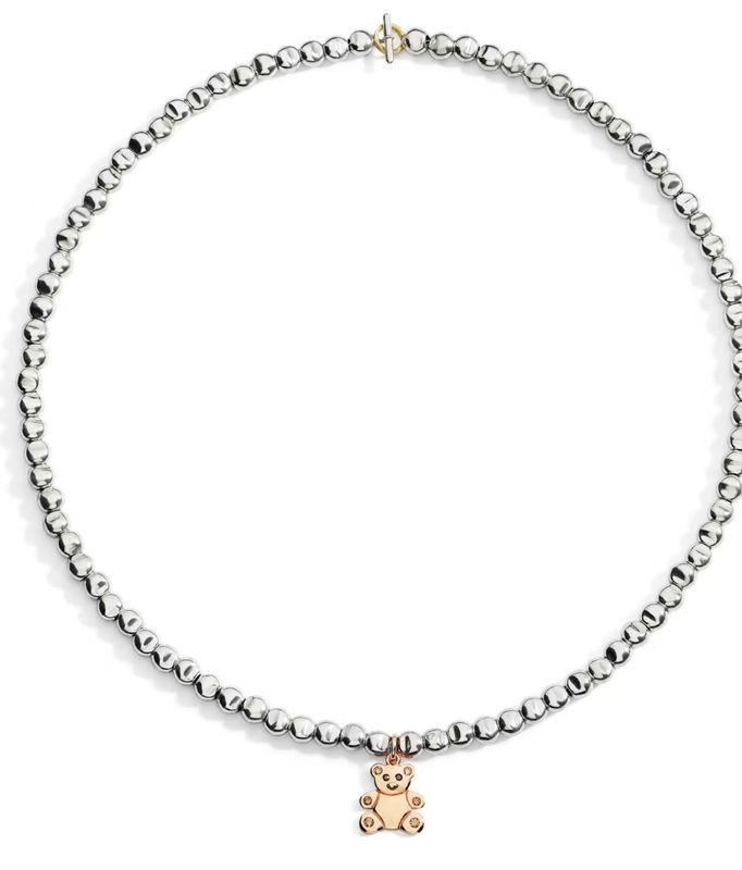 DODO COLLANA MINI PEPITA CON CHARM ORSETTO DODO COLLANA MINI PEPITA CON CHARM ORSETTO