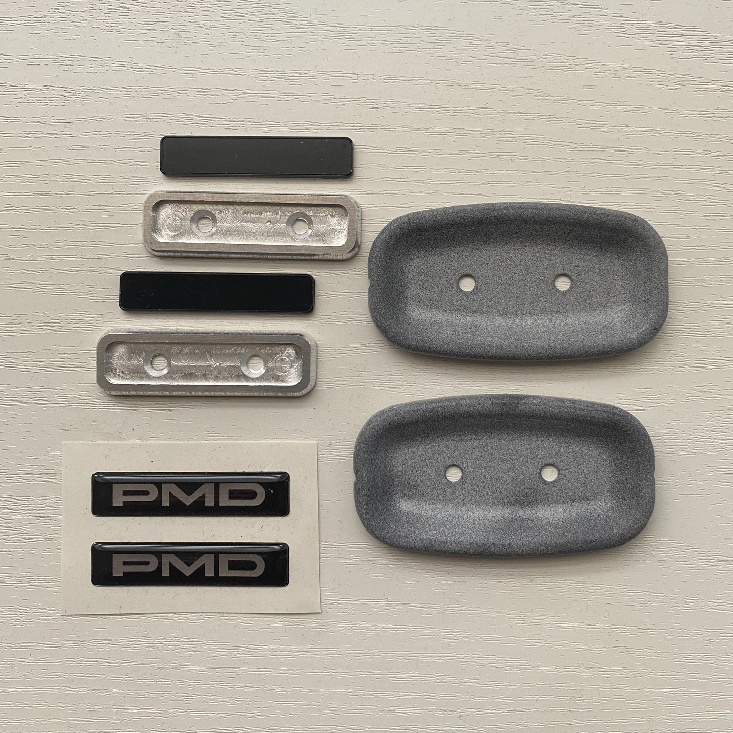PONTIAC FIREBIRD 82-92 PMD SEAT EMBLEMS + ALUMINUM HOLDERS