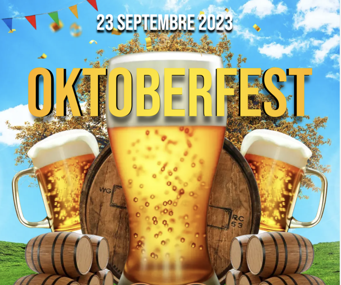 Billet  OKTOBERFEST Entrée + Repas 23 septembre