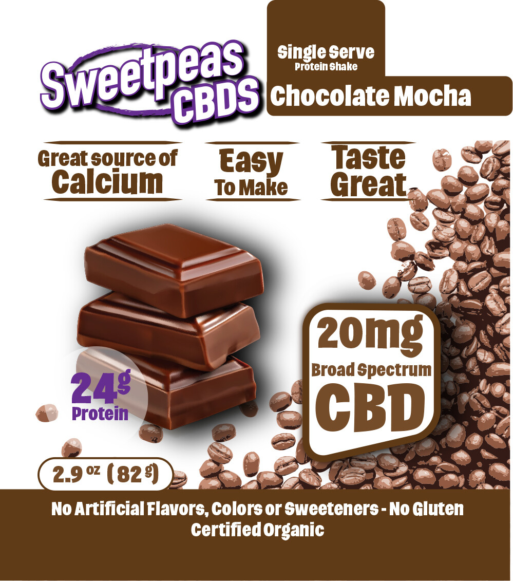 Chocolate Mocha Single Serve 20mg Hemp CBD