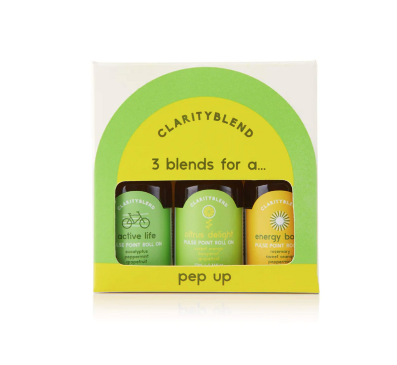 CLARITYBLEND - PEP UP PULSE POINT ROLLER COLLECTION SET CLARITYBLEND - PEP UP PULSE POINT ROLLER COLLECTION SET