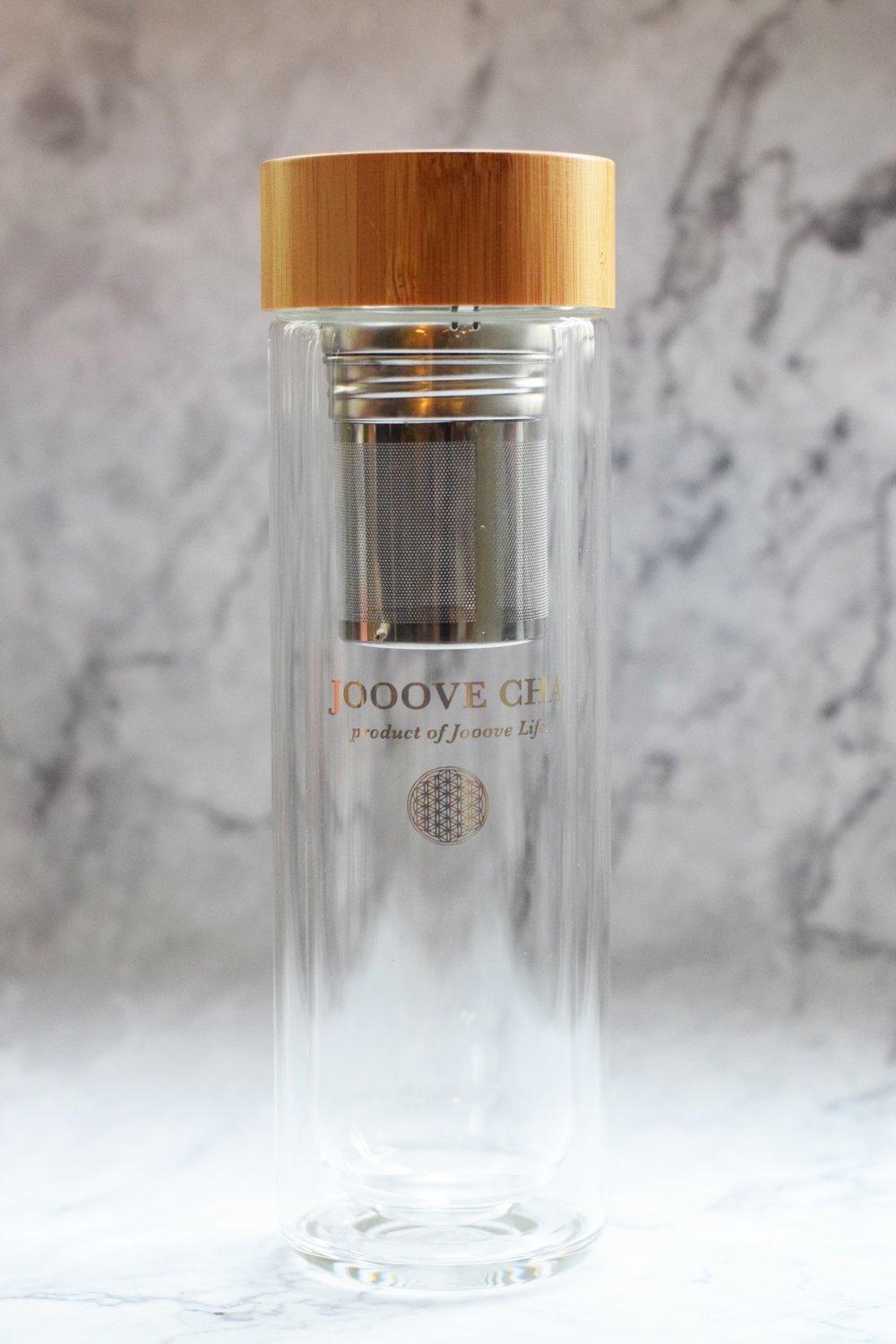 Jooove Cha 雙層玻璃水樽 450ml