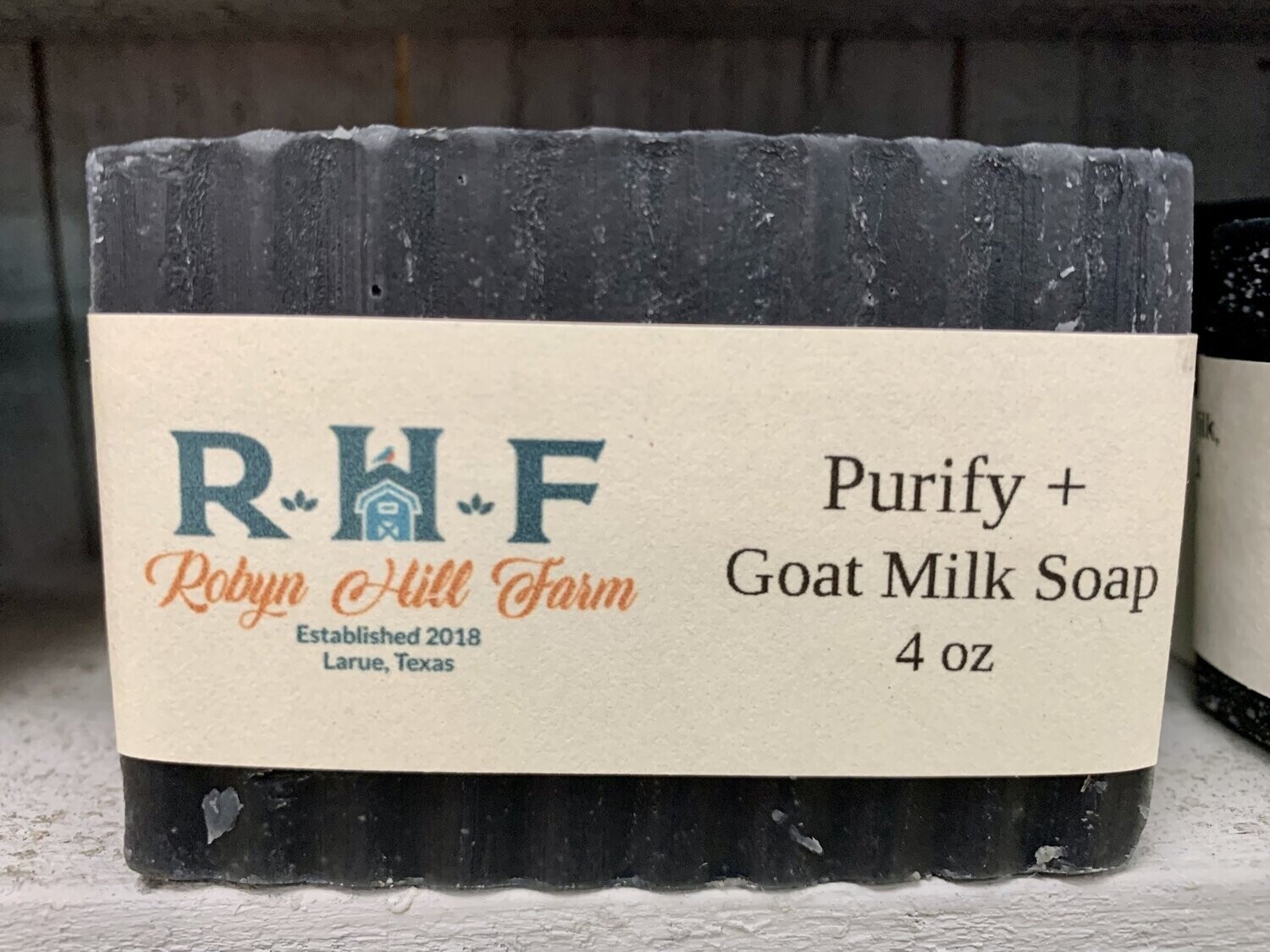 Purify + Goat Milk Soap Bar (w/Activated Charcoal & EO)