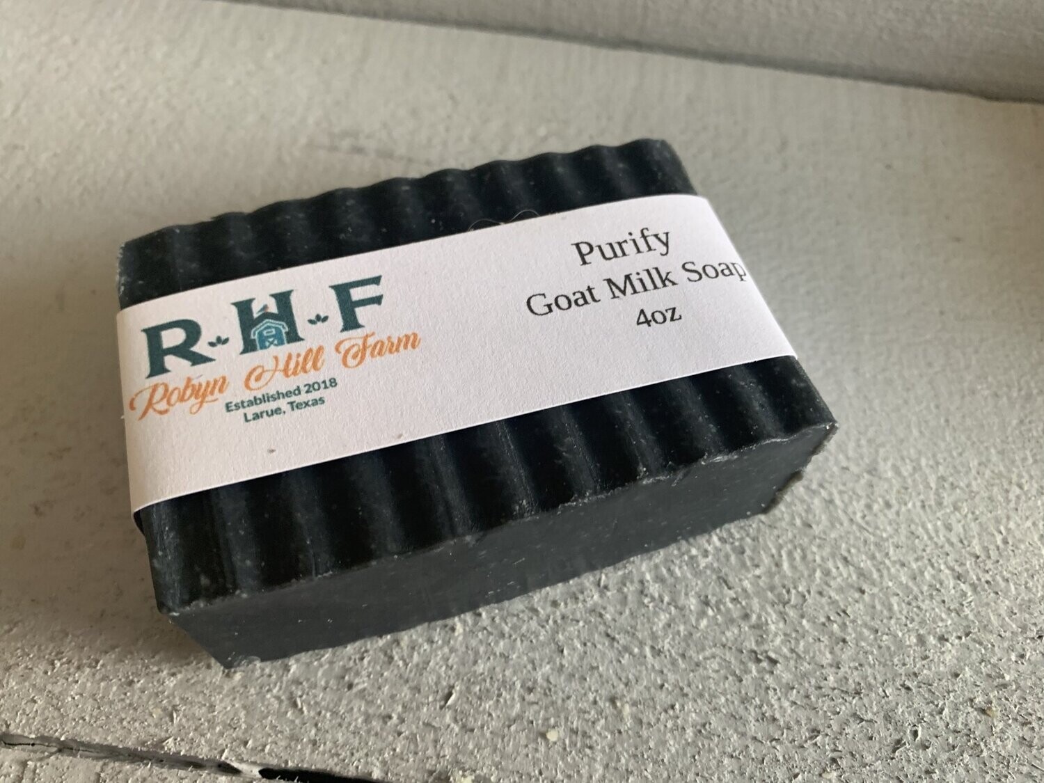 Purify Goat Milk Soap Bar (w/Activated Charcoal)