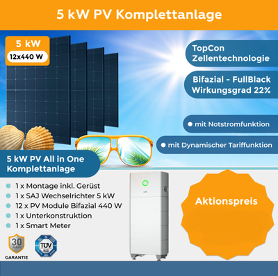 PV Anlage 5 kW inkl. Montage