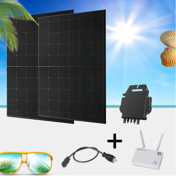 Balkonkraftwerk 880Watt mit AP Systems DS3-S-EU Wechselrichter